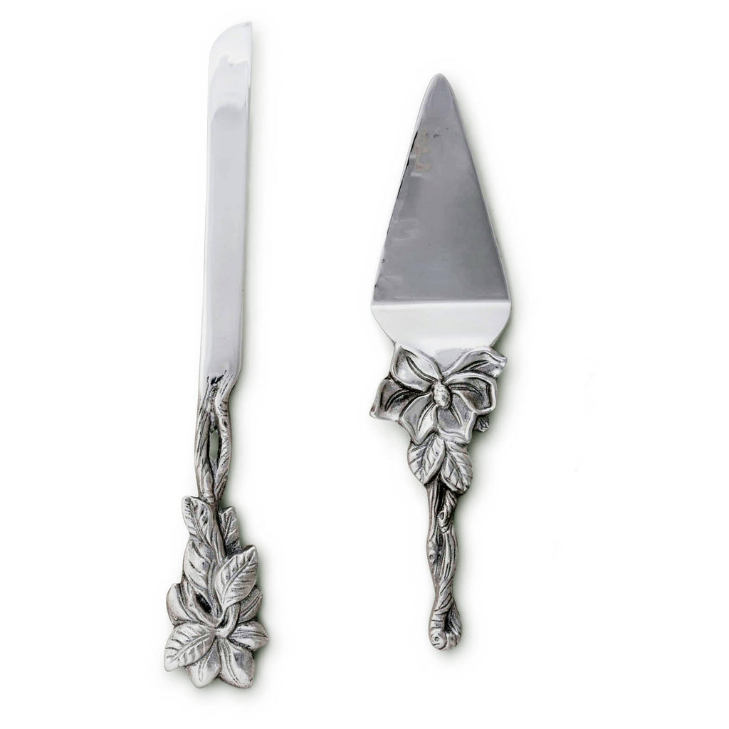 Magnolia Cake Knife and Pie Server Set