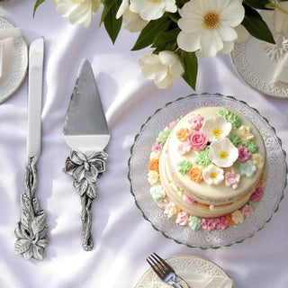 Magnolia Cake Knife and Pie Server Set