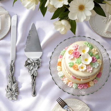 Magnolia Cake Knife and Pie Server Set