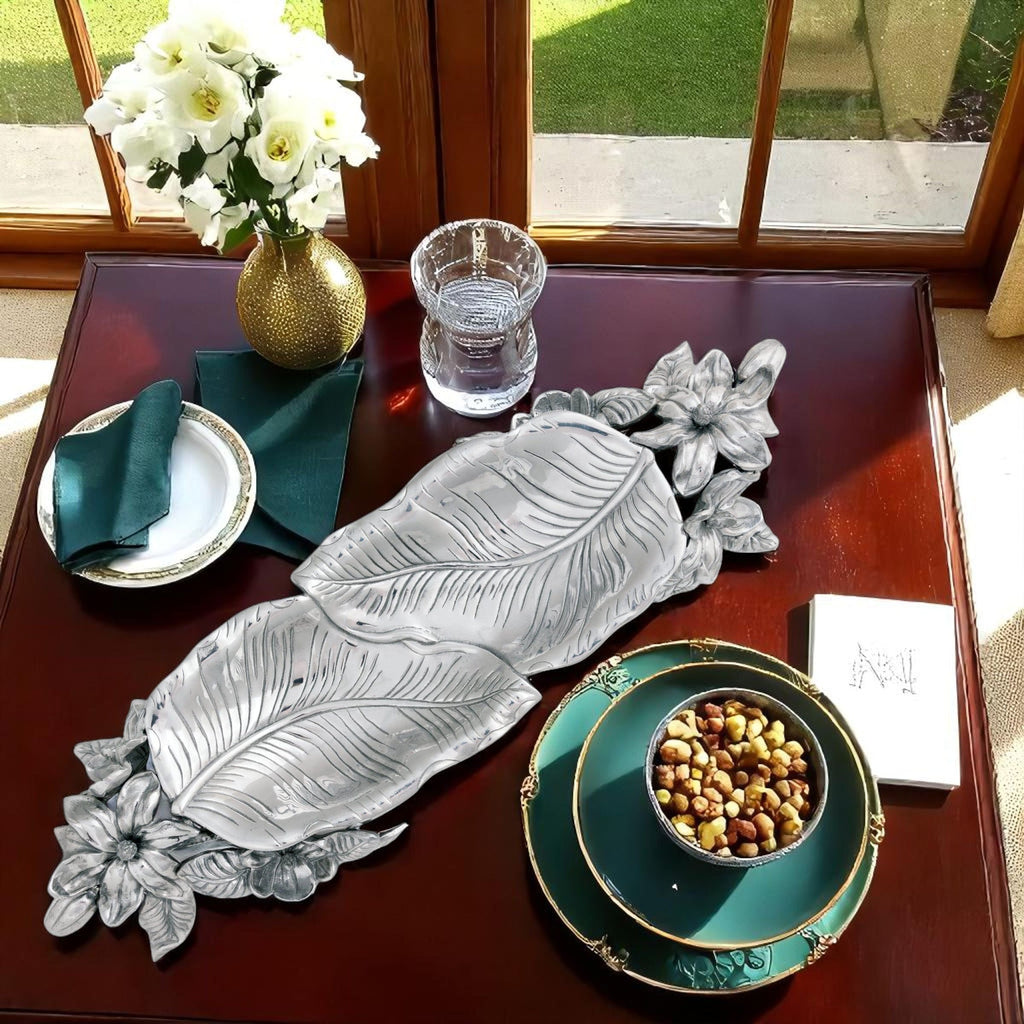 Magnolia Centerpiece Tray Decorative Accent