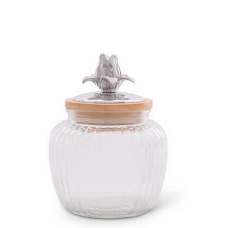 Magnolia Knob Glass Canisters Decorative Set
