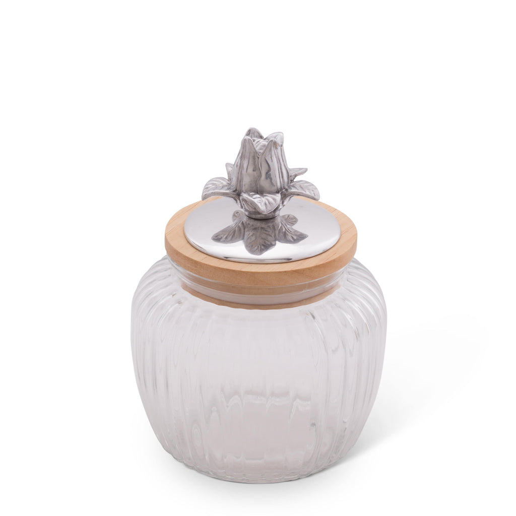 Magnolia Knob Glass Canisters Decorative Set