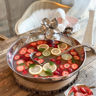 Magnolia Ladle Floral Serving Accent