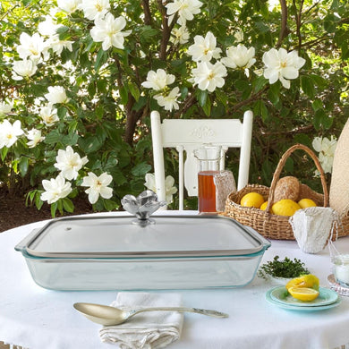 Magnolia Lid Pyrex 3 Quart Baking Dish