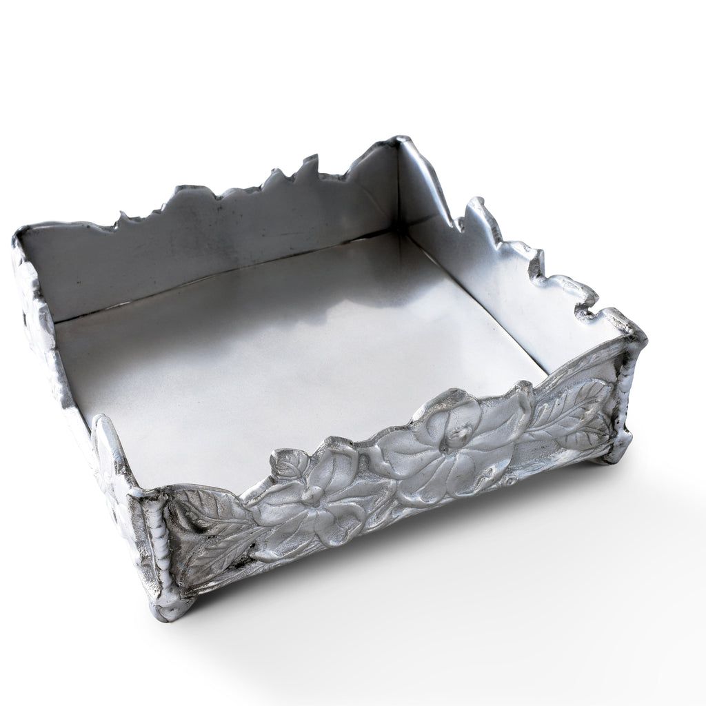 Magnolia Luncheon Napkin Box Decorative Holder