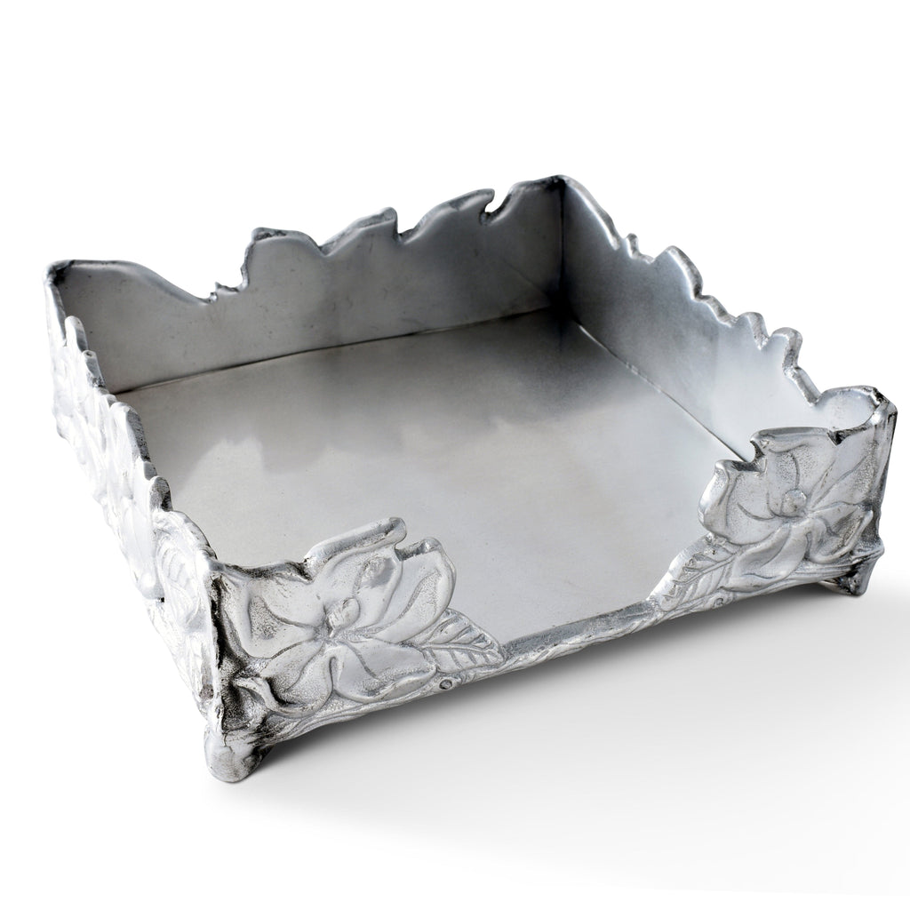 Magnolia Luncheon Napkin Box Decorative Holder