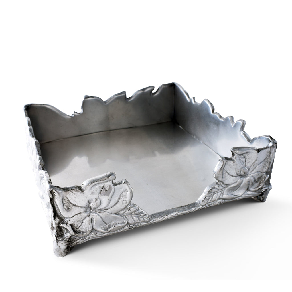 Magnolia Luncheon Napkin Box Decorative Holder