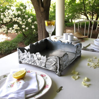 Magnolia Luncheon Napkin Box Decorative Holder