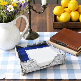 Magnolia Luncheon Napkin Box Decorative Holder