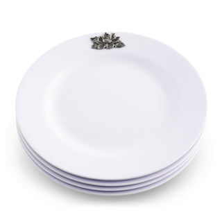 Magnolia Lunch Plates Set of 4 Floral Table Accent