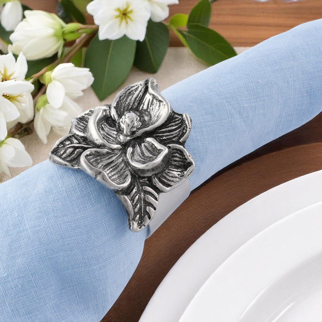 Magnolia Napkin Rings Set of 4