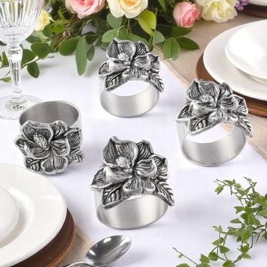 Magnolia Napkin Rings Set of 4