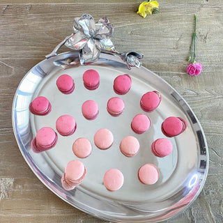 Magnolia Oval Platter Floral Serving Accent