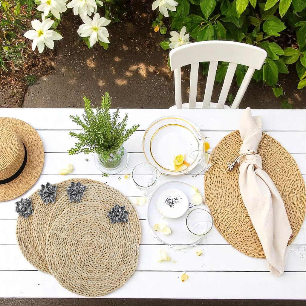 Magnolia Placemats Set of 4 Floral Table Accent