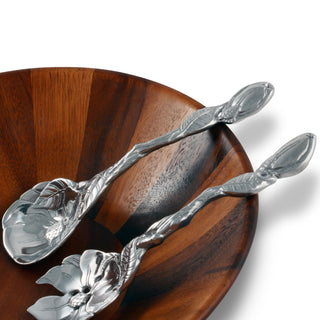 Magnolia Salad Serving Set Floral Table Accent