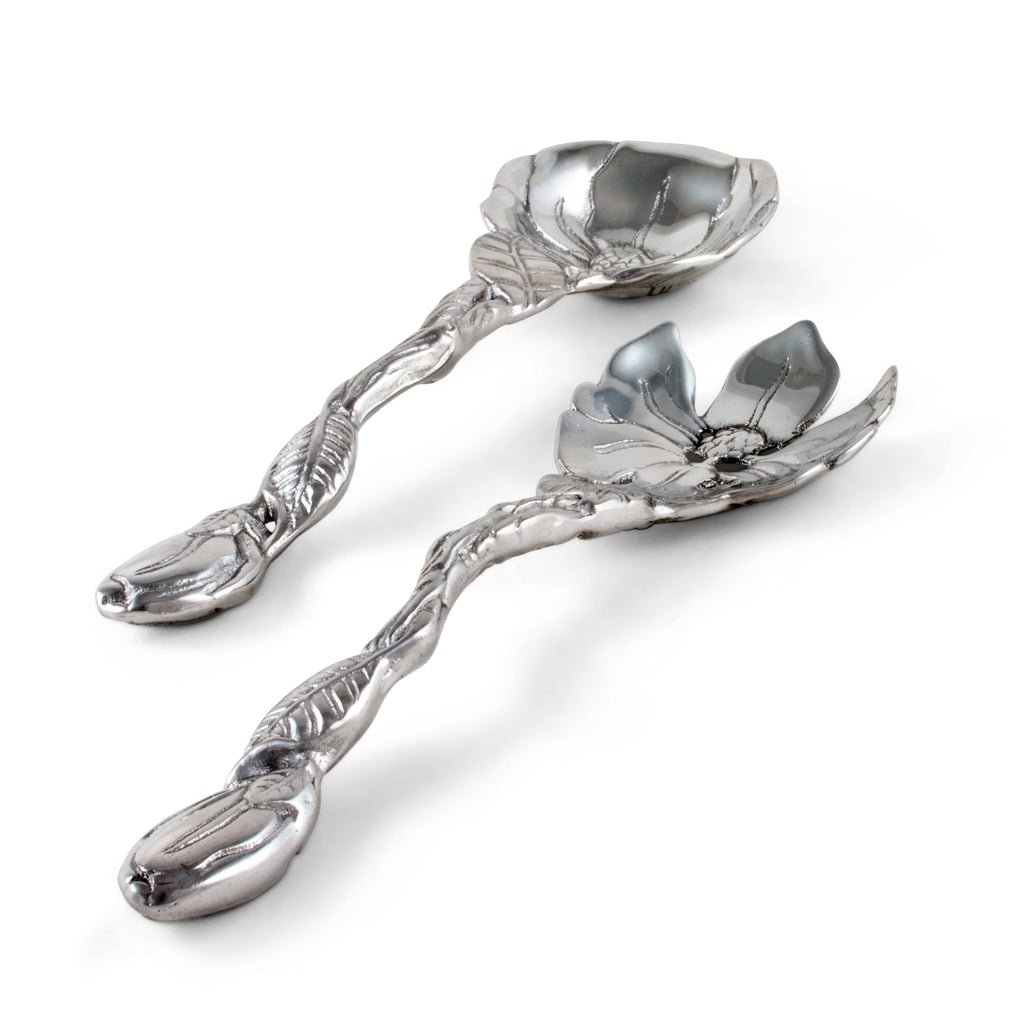Magnolia Salad Serving Set Floral Table Accent