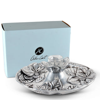 Magnolia Tidbit Tray Floral Table Accent