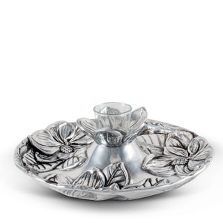 Magnolia Tidbit Tray Floral Table Accent