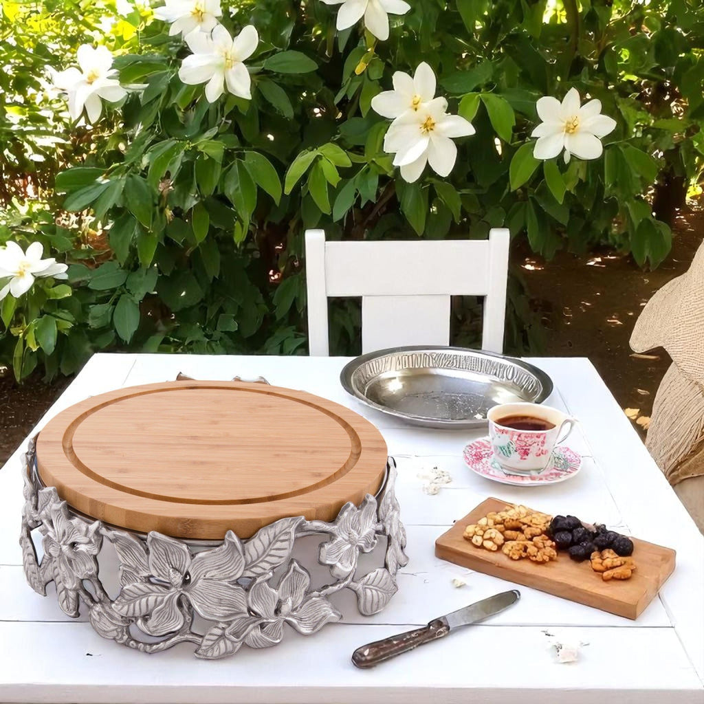 Magnolia Cheese Pedestal Serving Stand