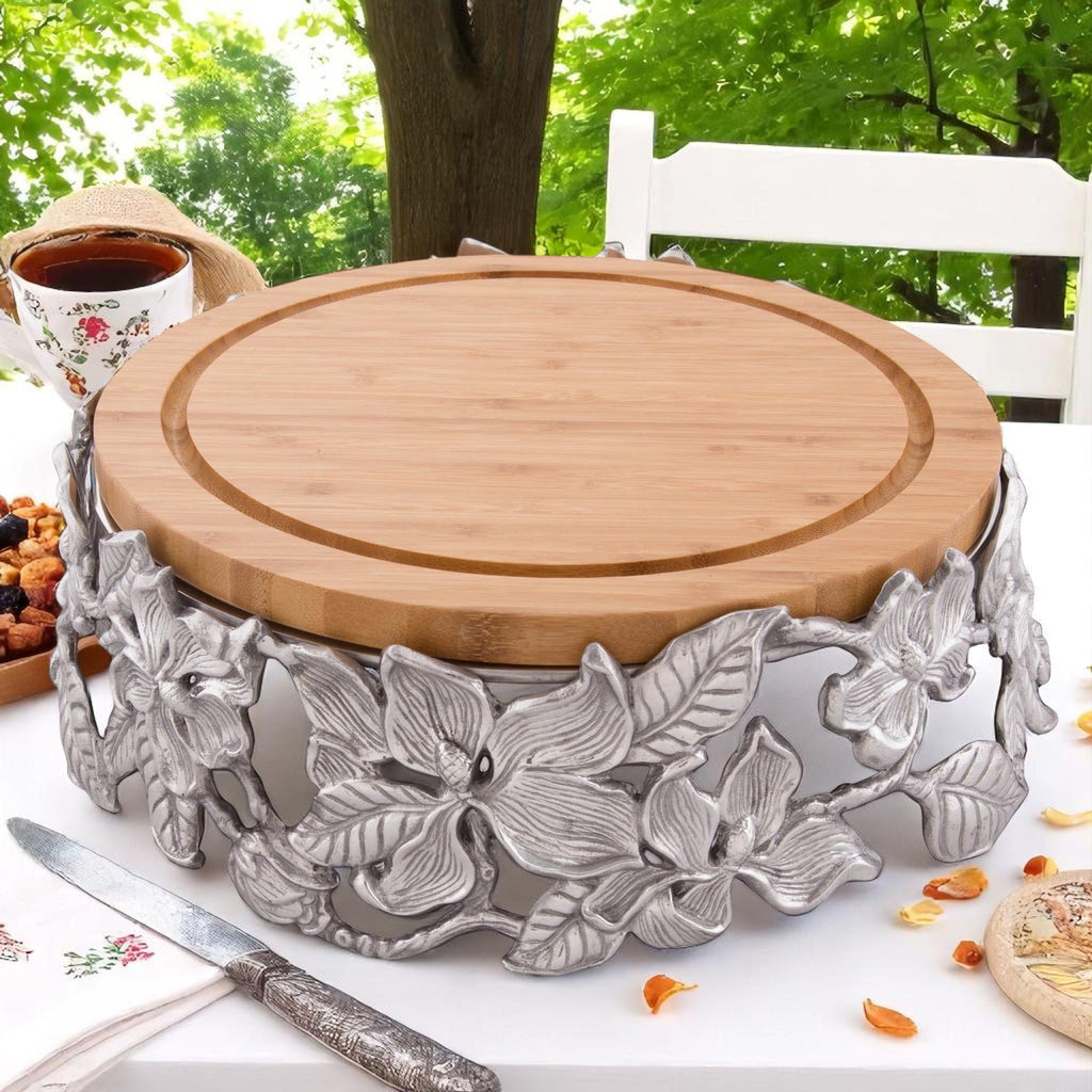 Magnolia Cheese Pedestal Serving Stand