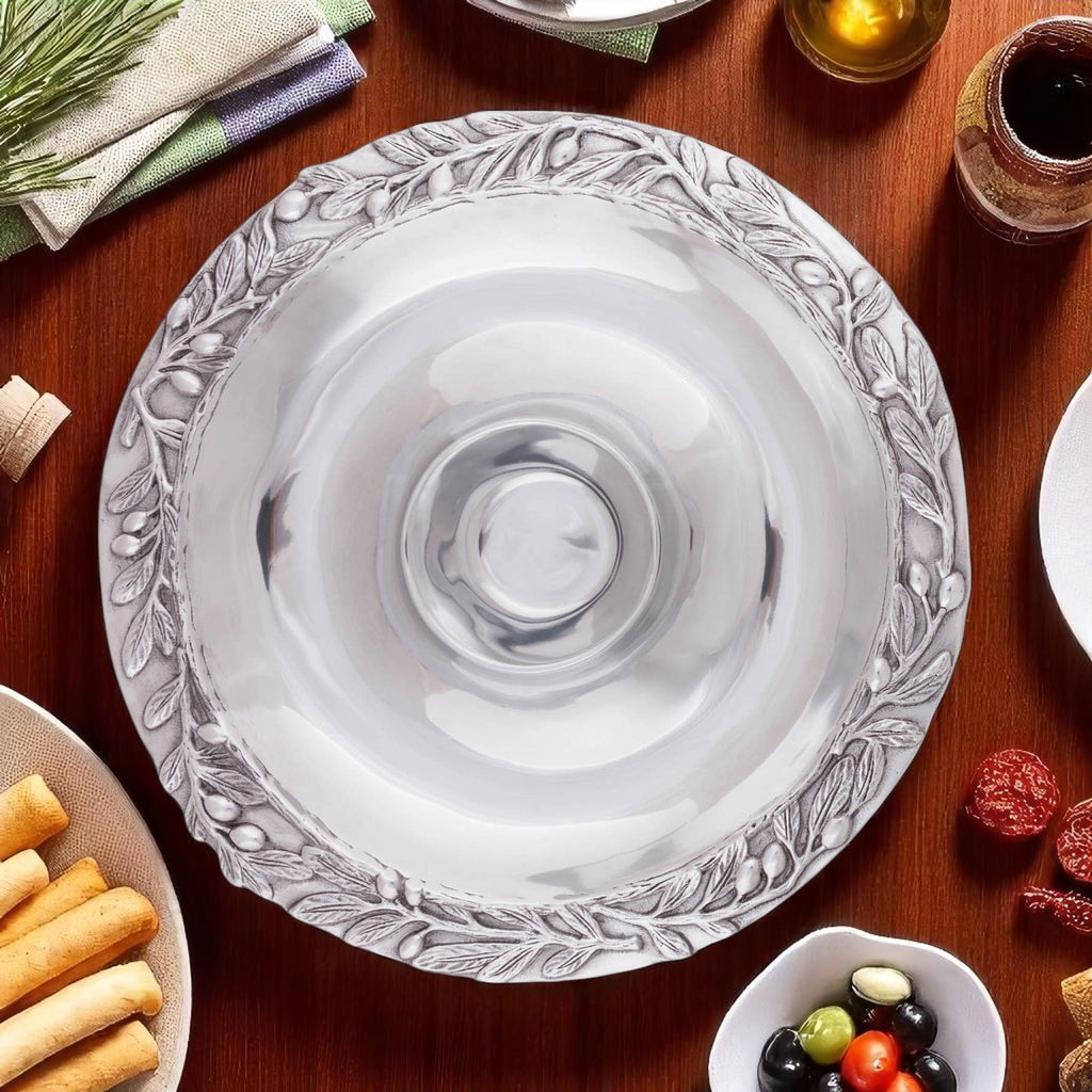Olive Chip & Dip Set | Sculptural Entertaining Essential