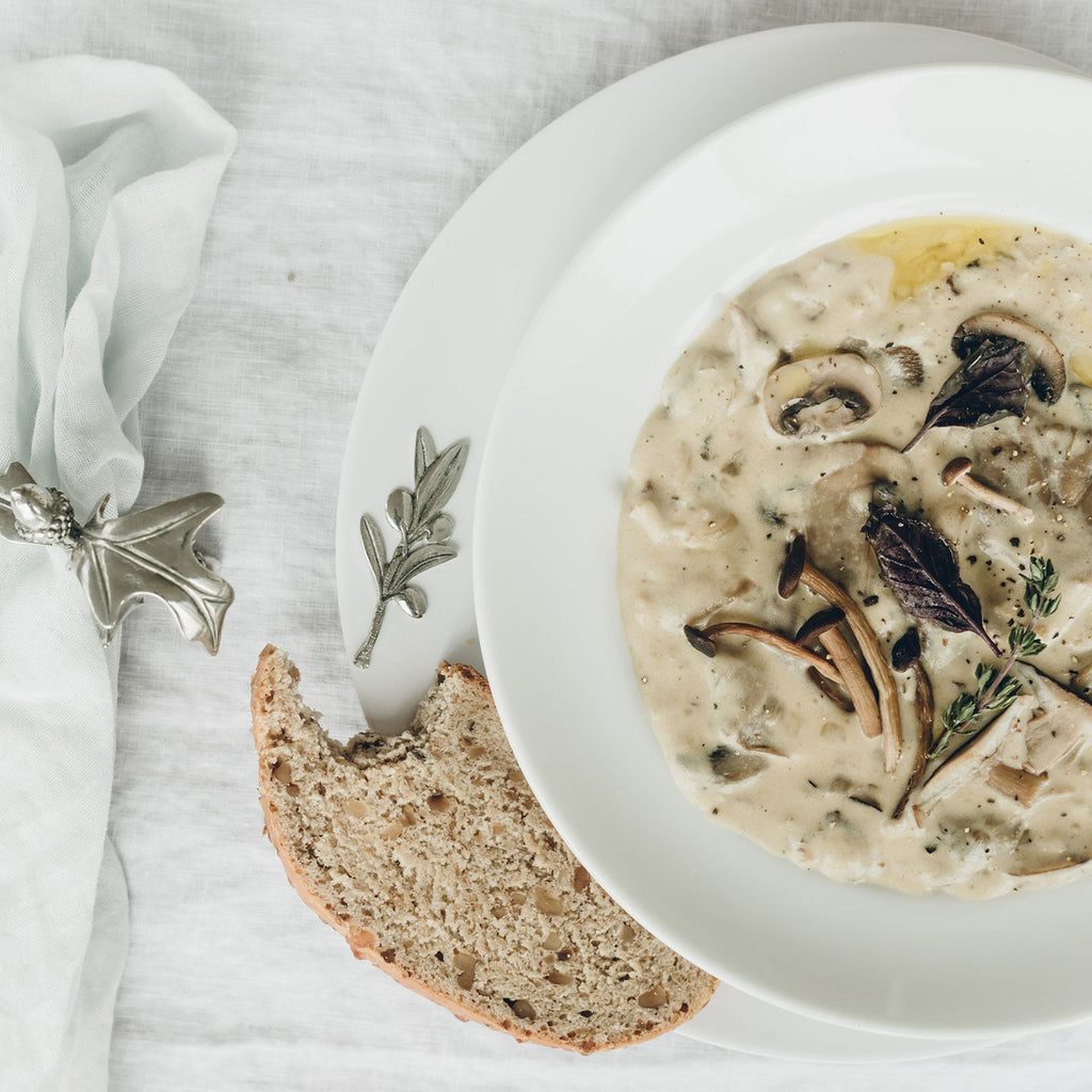 Olive Melamine Lunch Plates | Set of 4, Outdoor Chic