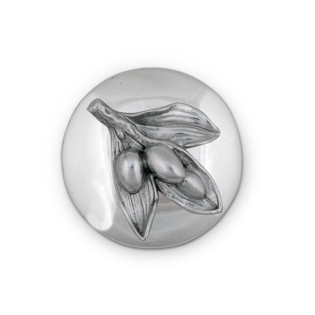 Olive Napkin Weight | Sculptural Outdoor Table Accent