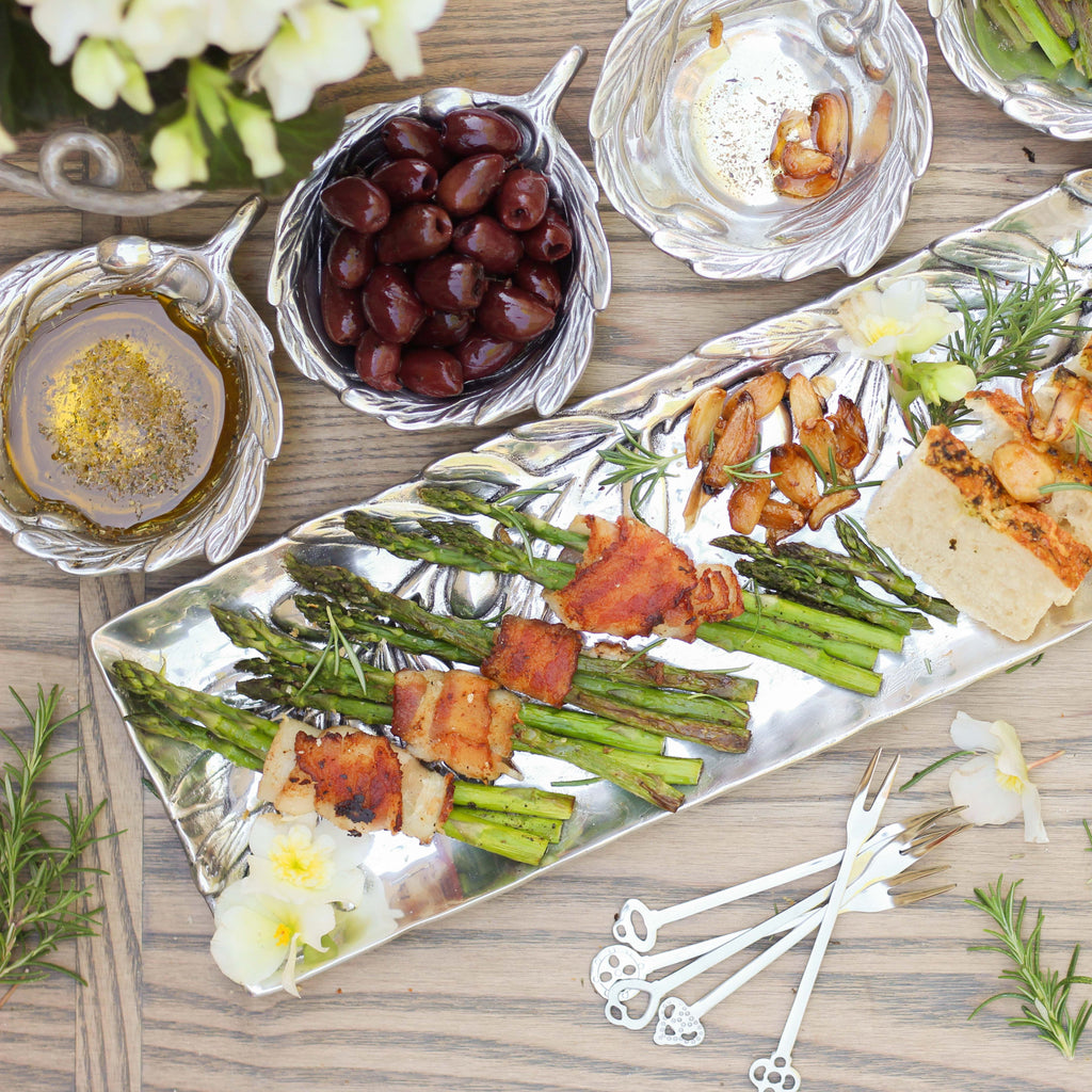 Olive Oblong Tray | Mediterranean-Inspired Serving Piece