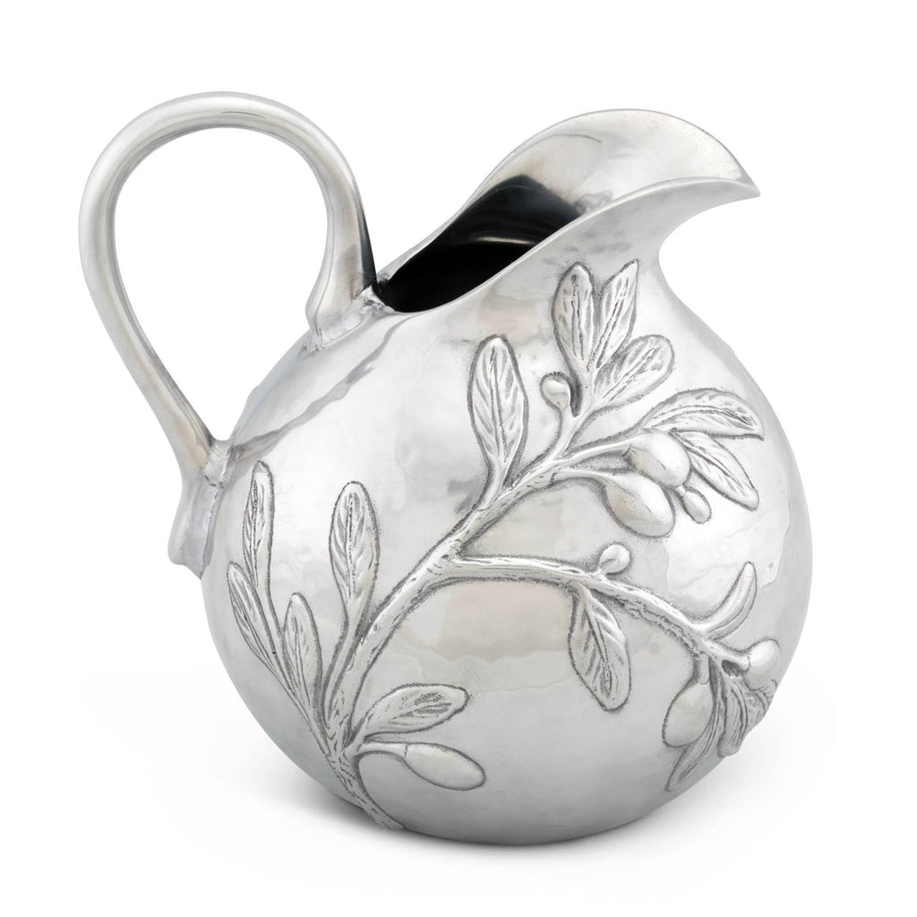Olive Motif Pitcher | Elegant Serving Pitcher