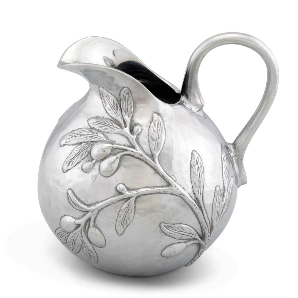Olive Motif Pitcher | Elegant Serving Pitcher