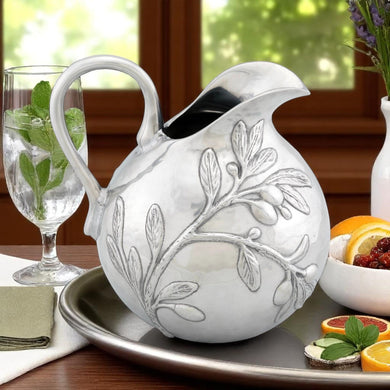 Olive Motif Pitcher | Elegant Serving Pitcher