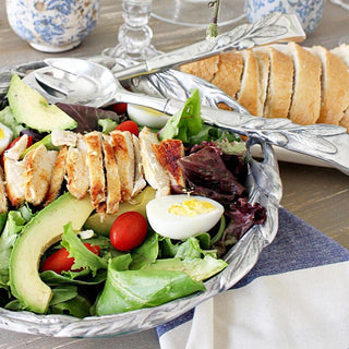 Olive Salad Bowl with Serveware set | Elegant Table Accent