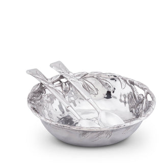 Olive Salad Bowl with Serveware set | Elegant Table Accent
