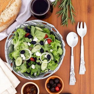 Olive Salad Bowl with Serveware set | Elegant Table Accent