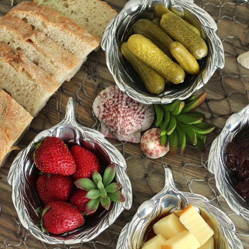 Olive Oil & Vinegar Bowl | Sculptural Table Accent