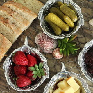 Olive Oil & Vinegar Bowl | Sculptural Table Accent