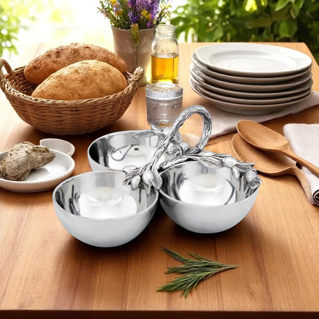 Olive Trio Serving Bowls | Sculptural Entertaining Piece