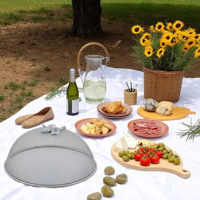 Olive Mesh Picnic Cover | Sculptural Outdoor Entertaining