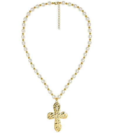 Ashton Cross Necklace - 18k Gold Plated