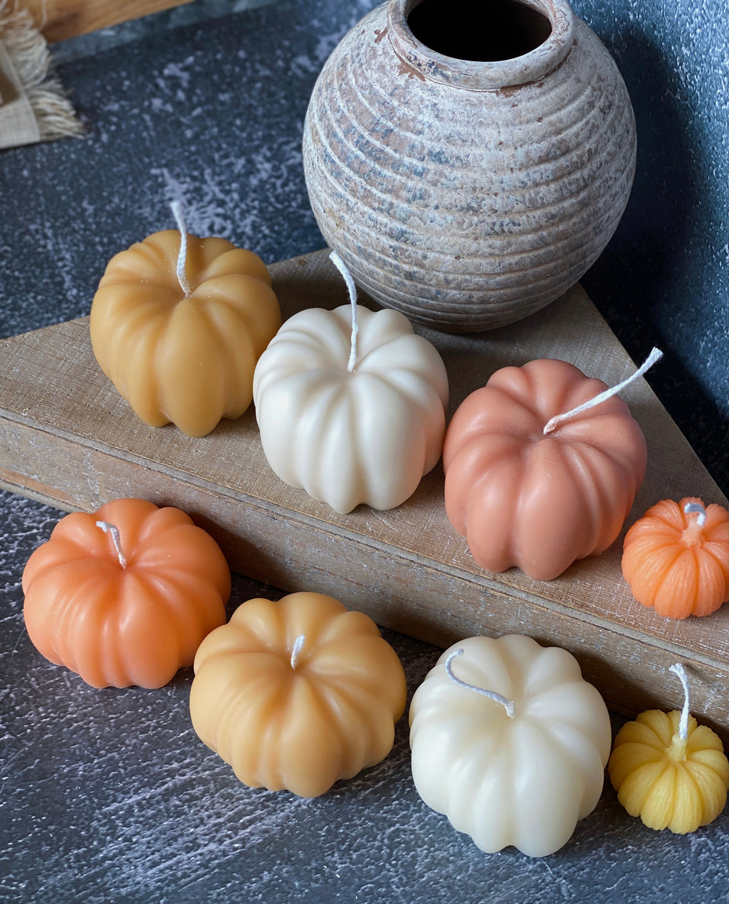 Autumn Pumpkin Handmade Soy Wax Candle by Crazy About Candles