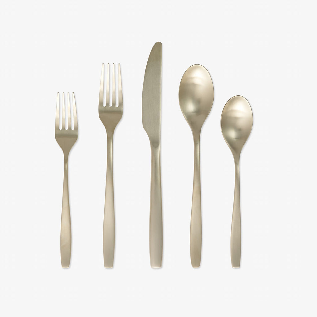 Cambridge Averie Champagne Satin 20-Piece Flatware Set, 18/0 stainless steel (view 3)