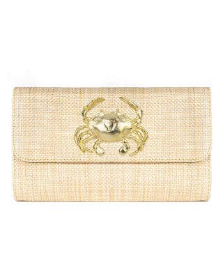 Avery Charm Straw Clutch – Convertible Crossbody