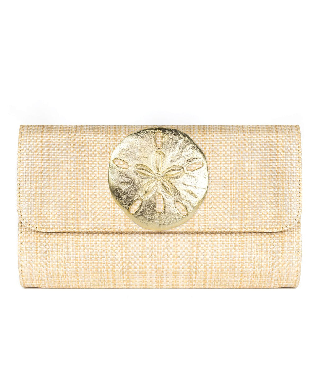 Avery Charm Straw Clutch – Convertible Crossbody