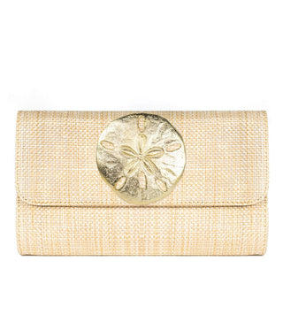 Avery Charm Straw Clutch – Convertible Crossbody