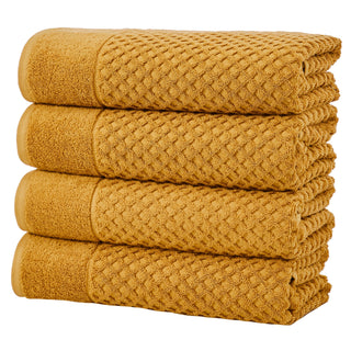 Grayson Cotton Diamond Waffle Weave Bath Towel Set