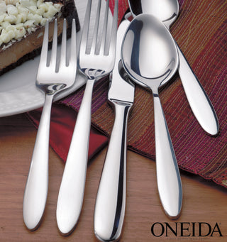 Oneida Mooncrest Dinner Forks, Set of 4, 18/0 stainless steel (view 2)