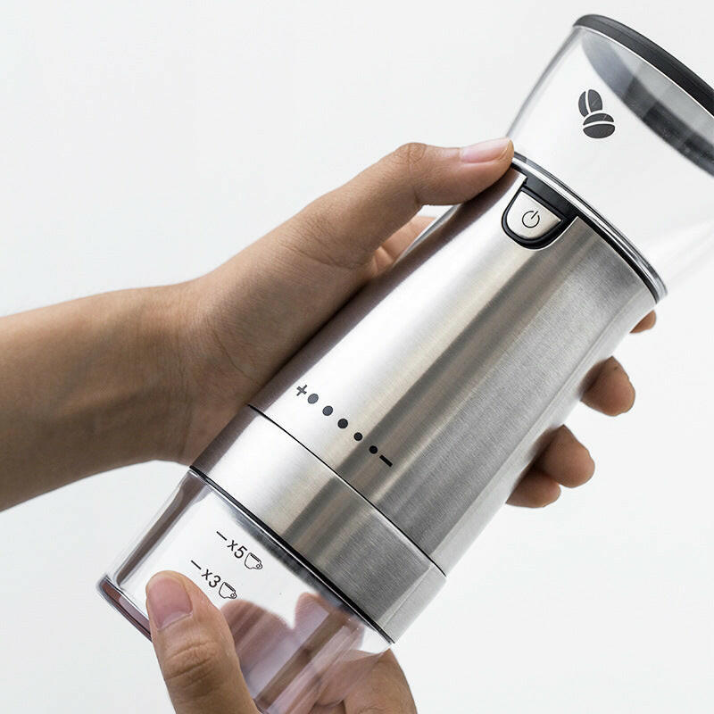 USB Rechargeable Burr Coffee Grinder – Portable Electric Coffee & Spice Grinder