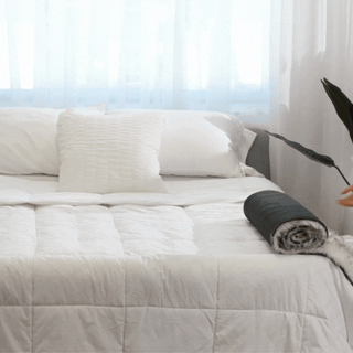 PupProtector™ Waterproof Faux Fur Bed Runner – White with Brown Accents