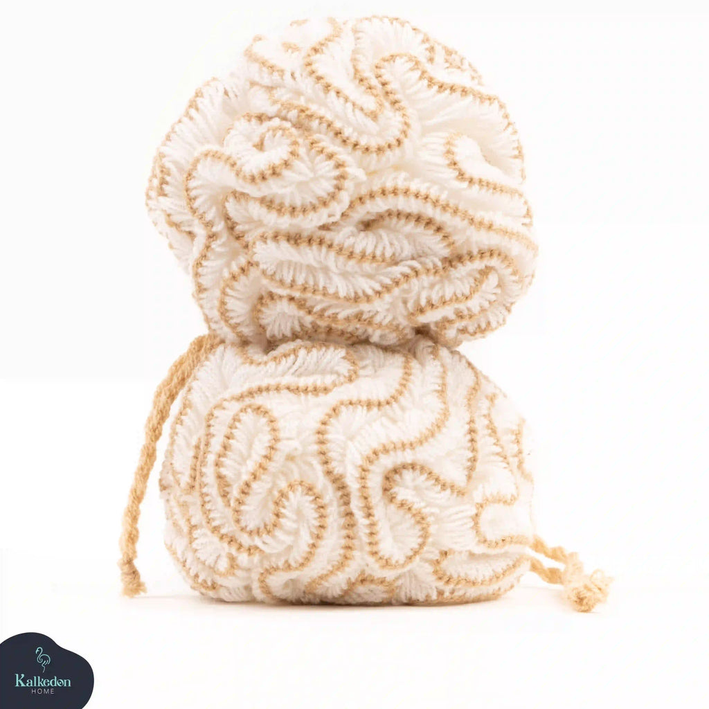 Organic Cotton Shower Pouf | Eco-Friendly Bath Loofah