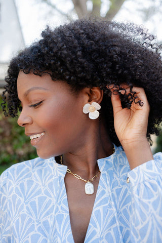Bell Flower Acrylic Drop Earrings